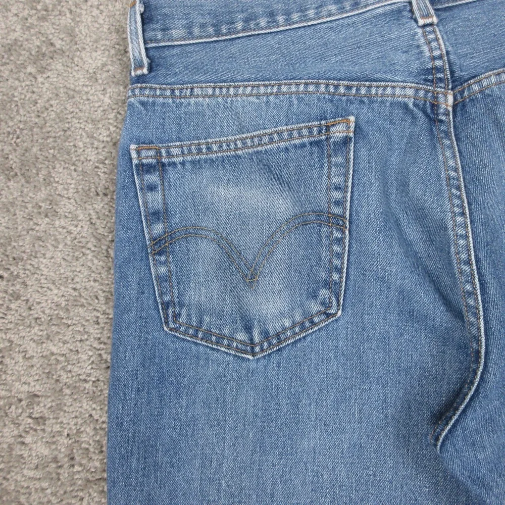 Vintage Levis Jeans Mens‎ 36x30 Blue 505 Regular Fit Faded Whisker Denim Pants